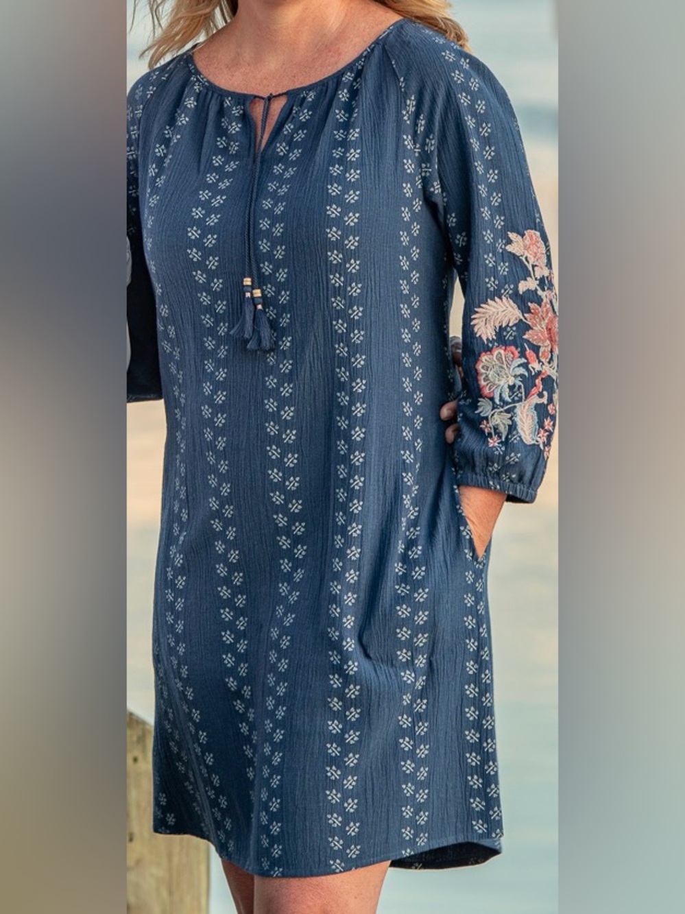 J. Jill 3/4 sleeve dress
